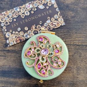 Swarovski Crystal Jay Strongwater Enamel Compact